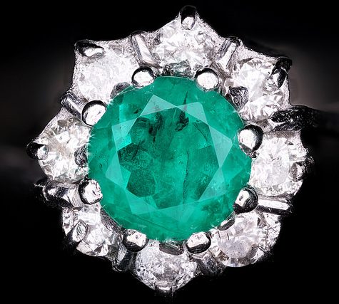 Fancy White Diamond 1.08 Ct in Victorian Setting