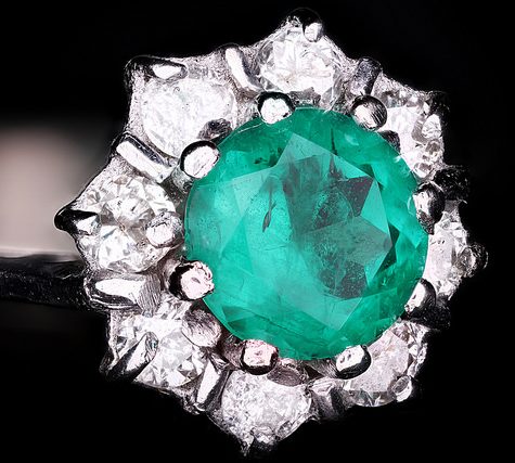 Fancy White Diamond 1.08 Ct in Victorian Setting