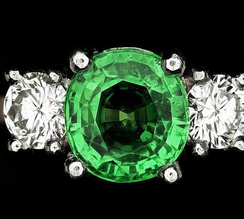 Fancy White Diamond 1.08 Ct in Victorian Setting