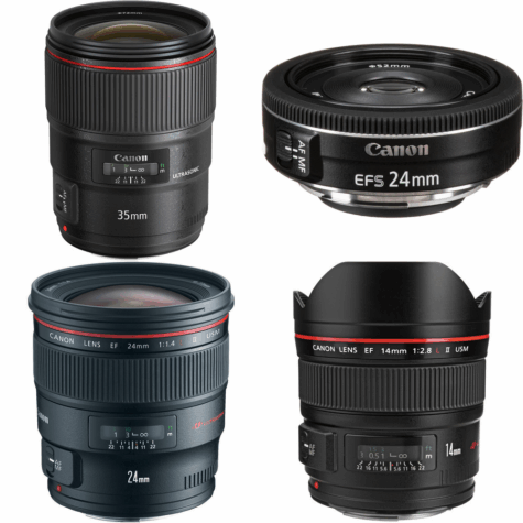 Canon EF Wide Angle Prime Lenses