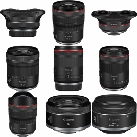 Canon RF Wide Angle Lenses